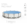 Bestway 3.66m x 1.22m Steel Pro Frame Pool Set no.56420