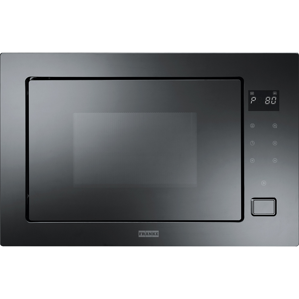 PP001 131.0391.304 nd1000w - FRANKE Microwave Crystal FMW 250 CR2 G BK Glass Black 131.0391.304