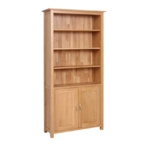 GaaraOak Bookcase With Cupboard