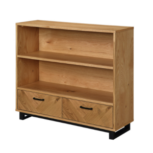 ManaOak Low Bookcase | Fully Assembled