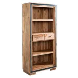 SomiSheesham Large Wide Bookcase | Fully Assembled