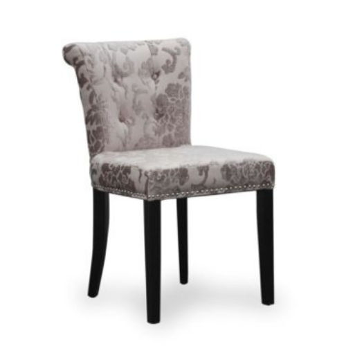 Zarna Velvet Mink Accent Dining Chair - Zarna Velvet Mink Accent Dining Chair