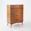 Mid-Century 4-Drawer Dresser – Acorn