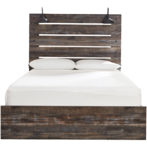 AvilésBrown Queen Panel Bed