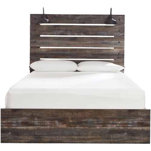 AvilesBrown Queen Panel Bed - AvilésBrown Queen Panel Bed