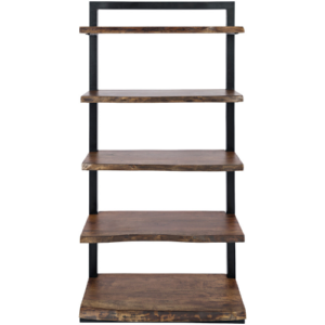 MataróEdge Light Chestnut 5 Shelf Bookcase