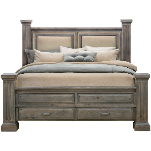 Motril Ash Queen Storage Bed - Motril Ash Queen Storage Bed