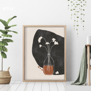 Potted Plant Print, House Plant on a window boho Botanical