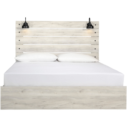 RubiWhitewash Queen Panel Bed - RubíWhitewash Queen Panel Bed