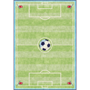 FOOTBALL FIELD KIDS RUG KIDS2-KENDIR