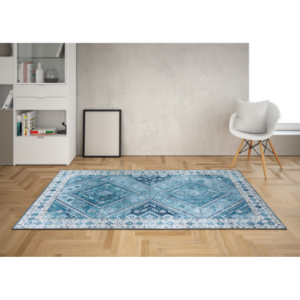 PREMIUM GEOMETRIC BLUE RUG RO3_TEAL_1-R