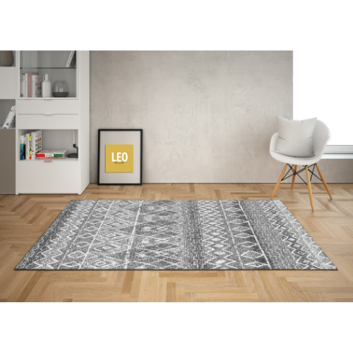 T0493 5 - PREMIUM GREY MORROCCAN RUG T0493-5