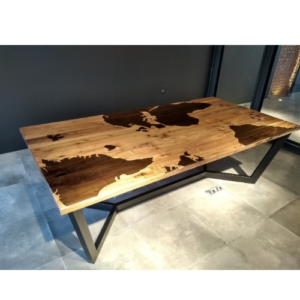 Artisan Maple Resin Center Table