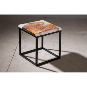 Artisanal Resin Side Table