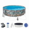 Bestway Power Steel Round above Ground Pool – 488x122cm – No:56966