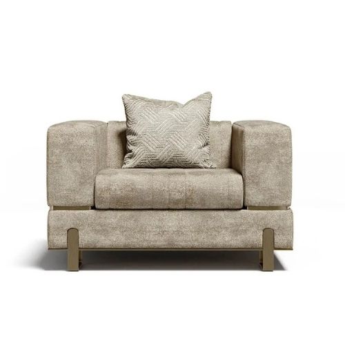 Untitled design 16 - Modern armchair beige color 103 cm