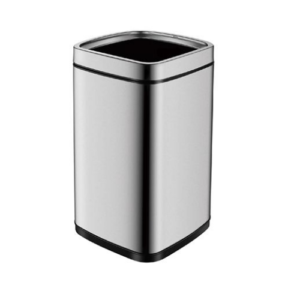 Outdoors Dustbin Stainless Steel 12L Metallic Silver