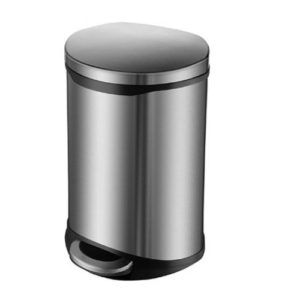 Pedal Dustbin Stainless Steel 12L Dark Grey