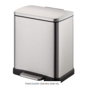 Pedal Dustbin Stainless Steel 45L