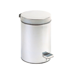 White finished STEEL bin 5 l