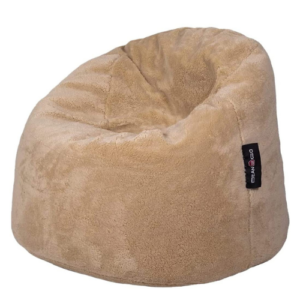 Giant Fur Beanbag 110 x 80 cm by Bean2Go – Beige