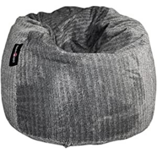 6223008410525 - Giant Fur Beanbag 110 x 80 cm by Bean2Go - Grey