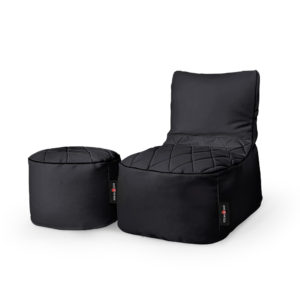 PS Beanbag Set 90 x 90 cm by Bean2go – Black