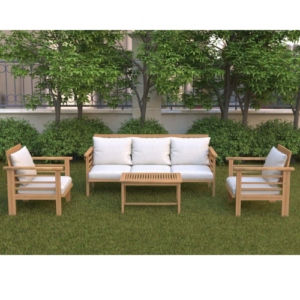 Outdoor Sofa set 5p – Sofa three seater + 2 chairs + center table