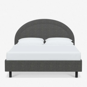 Alhad Bed – Grey Velvet