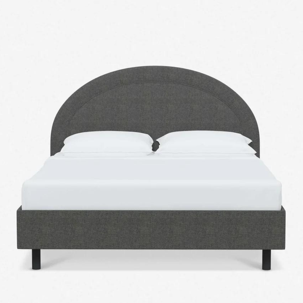 27 - Alhad Bed - Grey Velvet