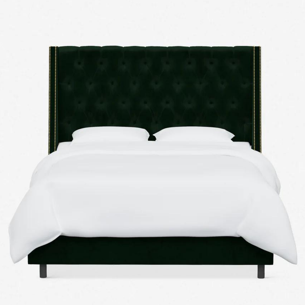 39 - Ananda Bed - Emerald Velvet