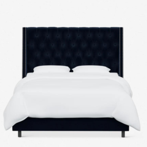 Ananda Bed – Navy Velvet