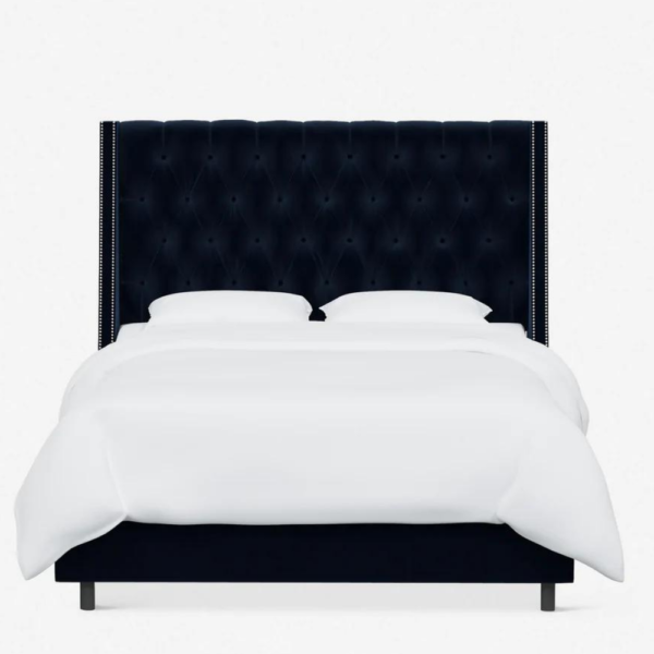 Ananda Bed – Navy Velvet