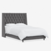 Ananda Bed – Grey Velvet