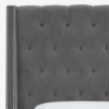 Ananda Bed – Grey Velvet